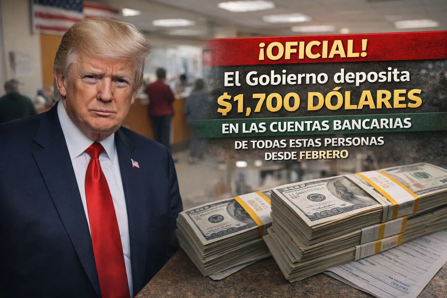 Oficial | El Gobierno deposita 1,700 dólares en las cuentas bancarias de todas estas personas desde febrero