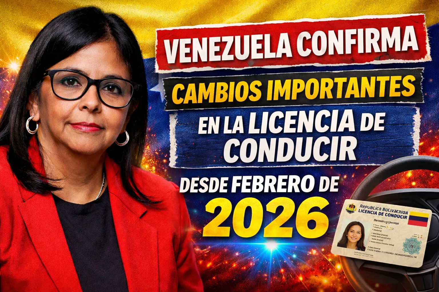 Venezuela confirma cambios importantes en la licencia de conducir desde febrero de 2026